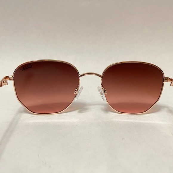 New Quay Australia Big Time Sunglasses Rose Green Brown Pink - Picture 8 of 9